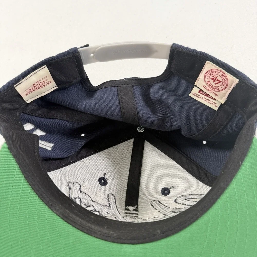 New York Yankees MLB‎ '47 Brand Navy Spell Out Embroidered SnapBack Hat Cap